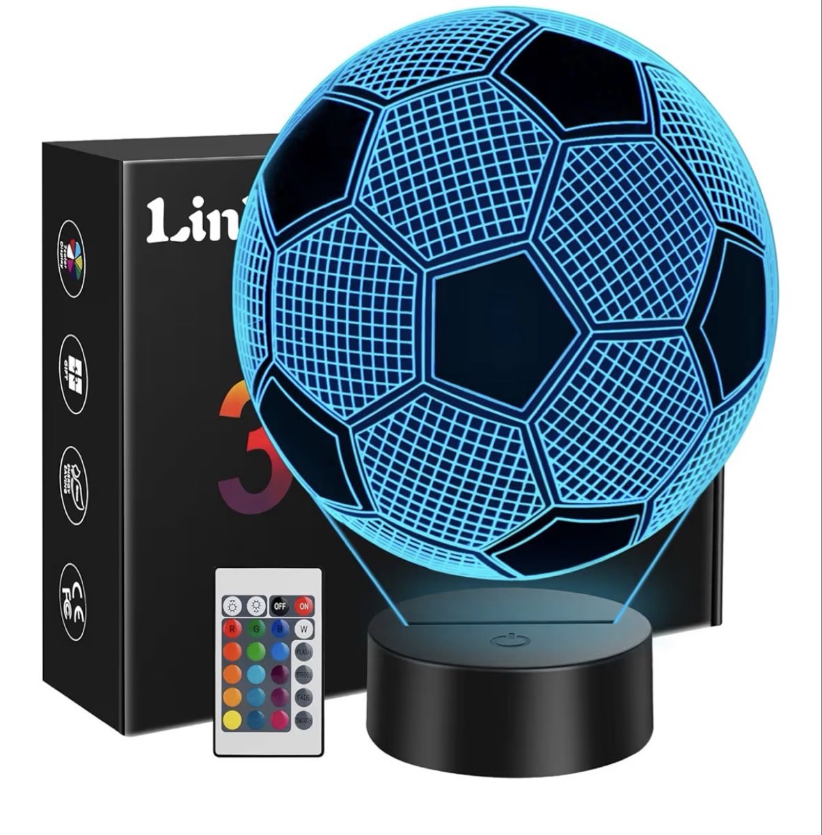 Lampade: Linkax 3d lamp illusion football – Usato da Kilchberg ZH venduto da blackseal 1