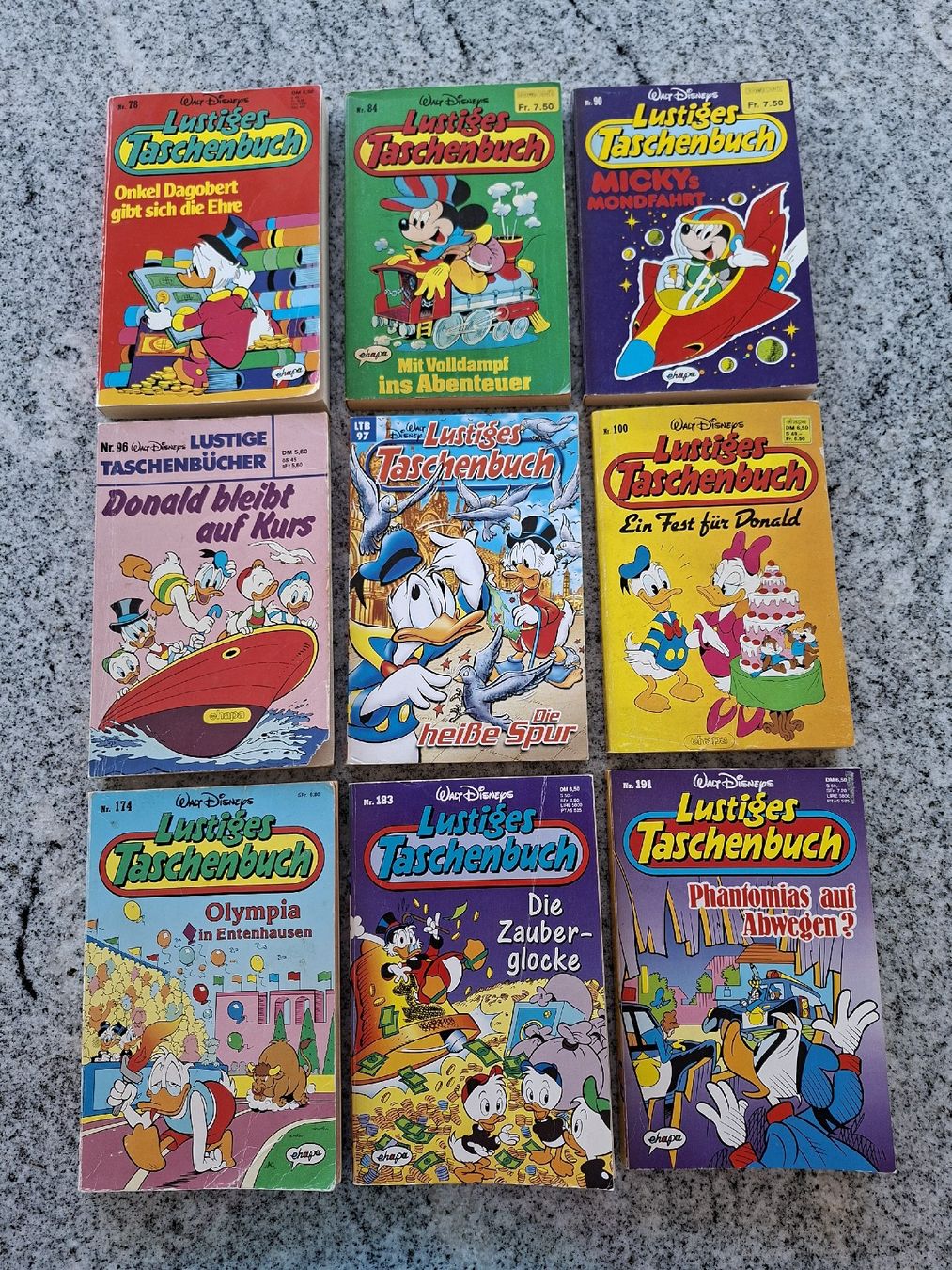 BD: 9 Lustige Taschenbücher – D'occasion à Büsserach par Grenzstein