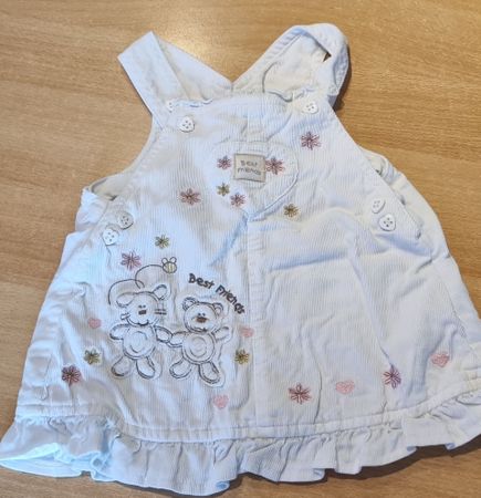 Baby Latzkleid Grösse 68 weiss best friends Zustand gebrauch