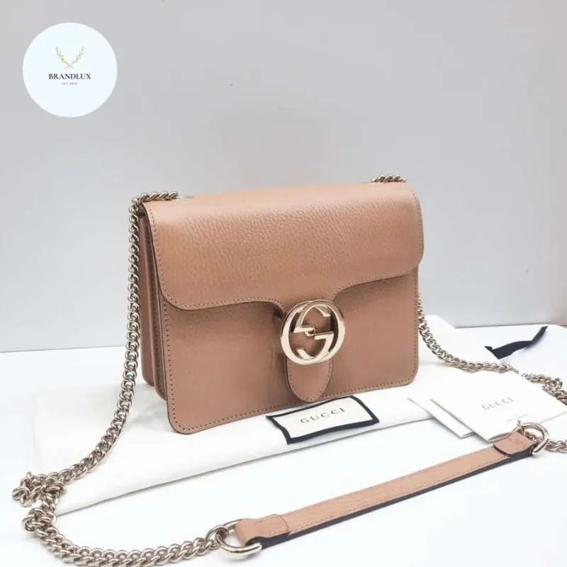 Gucci Borse da donna: Gucci Interlocking G Handtasche Beige – Usato da Cham venduto da CBirinci 1