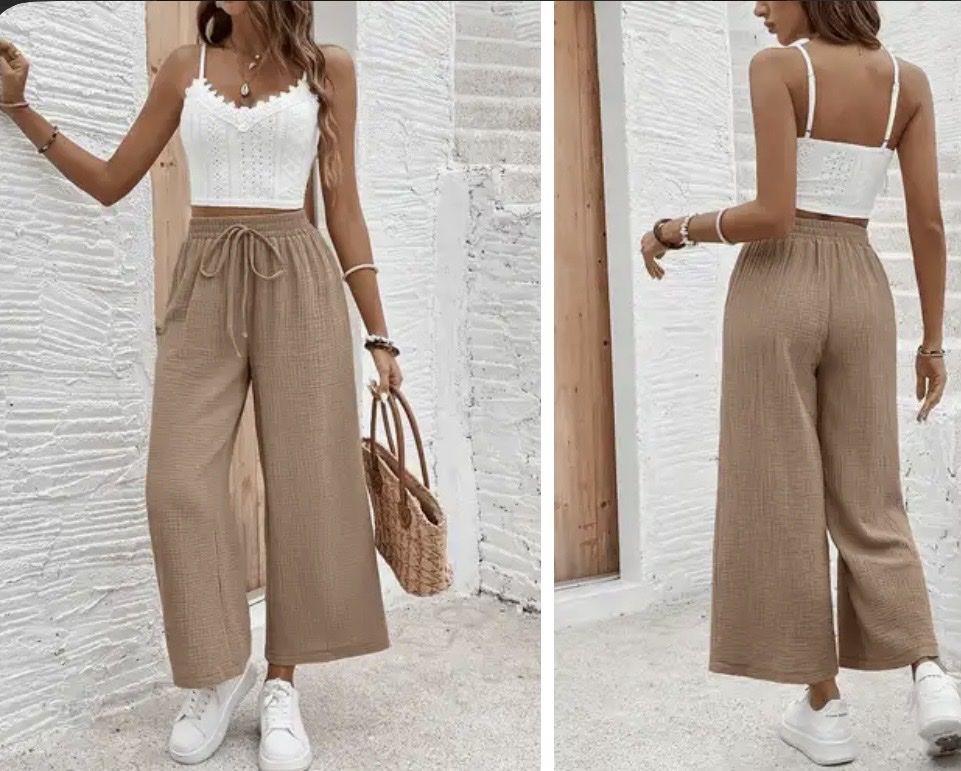 Pantaloni: Culottes beige 40/L NEW – Nuovo e nell'imballaggio originale da Windisch venduto da bymarikaa