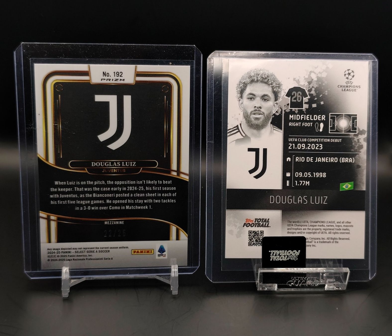 Topps Carte collezionabili: Douglas Luiz - Panini Select /25 & Topps White Ice 2/50 – Usato da Ostermundigen venduto da DaCards 1