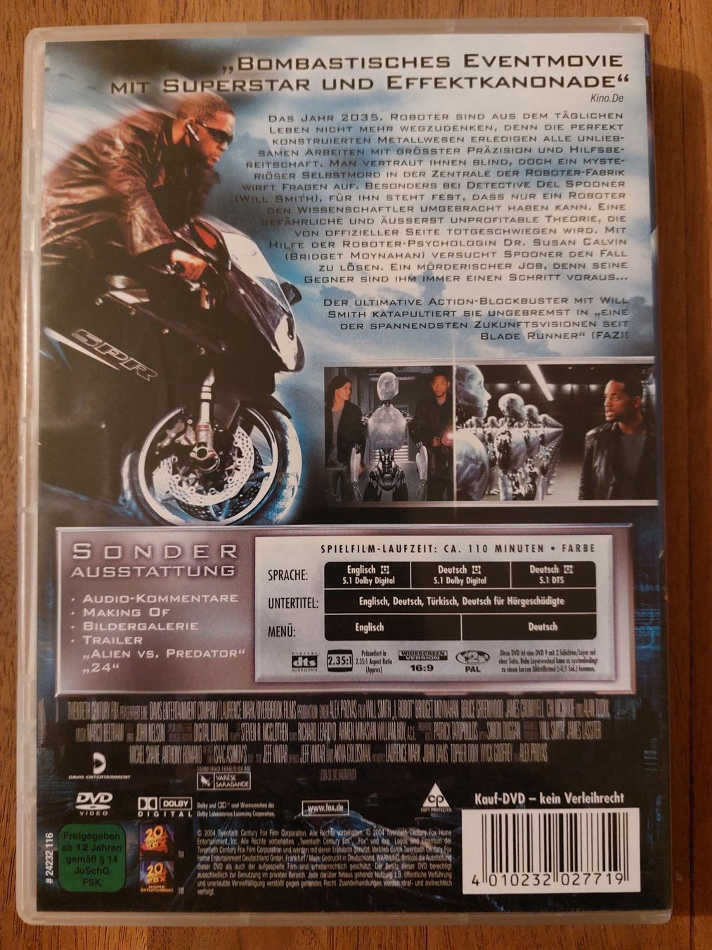 Tous les DVDs: DVD - I Robot – D'occasion à Rheinfelden par Onyx74 1