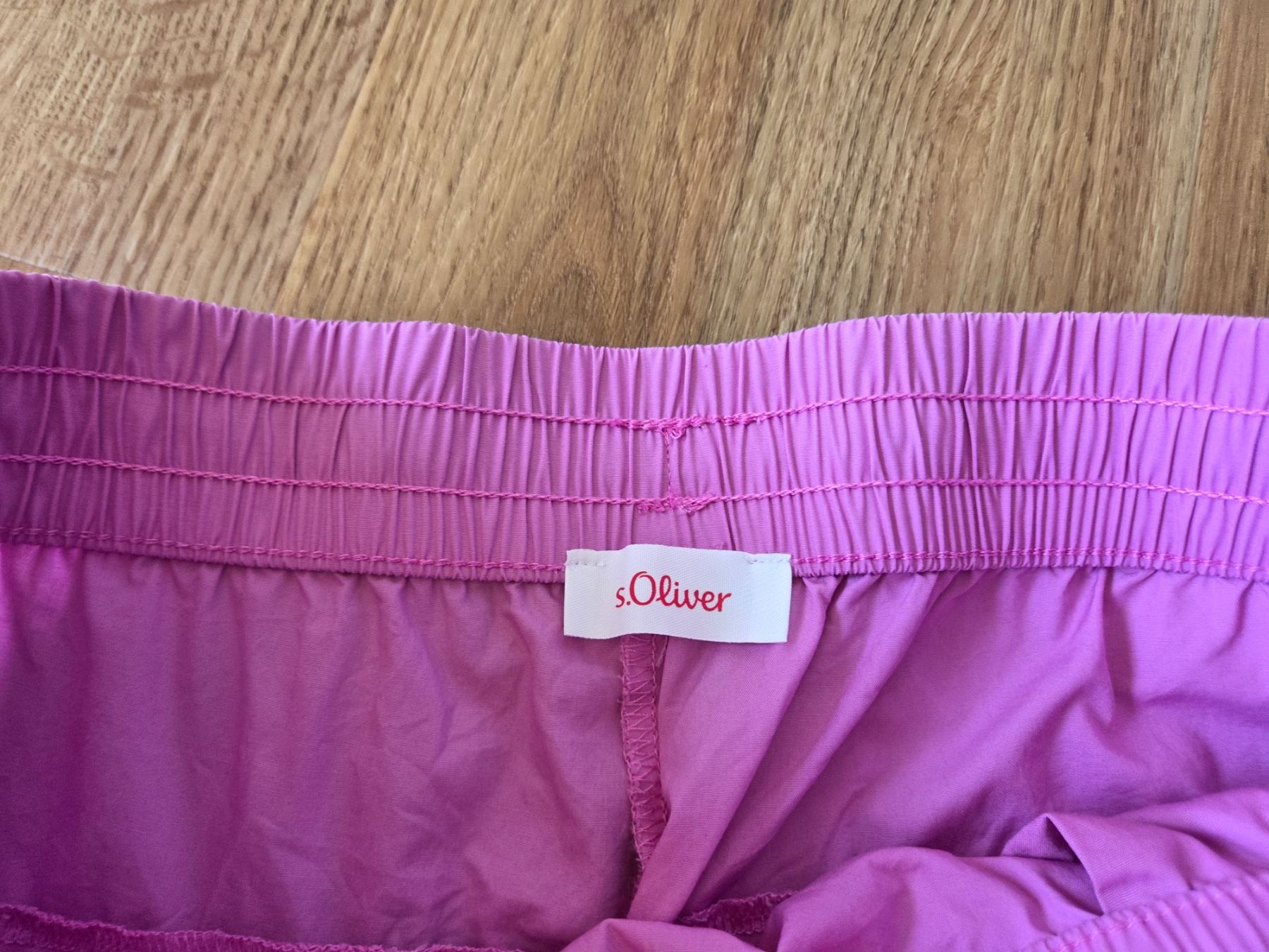 S.Oliver Pantaloni: s.Oliver Culotte, Elastikbund, Tunnelzug, Gr. 36, rosa – Nuovo (secondo la descrizione) da Heinrichswil venduto da sabi2809 1