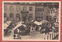 Herisau - Obstmarkt - Fotokarte ca. 1940