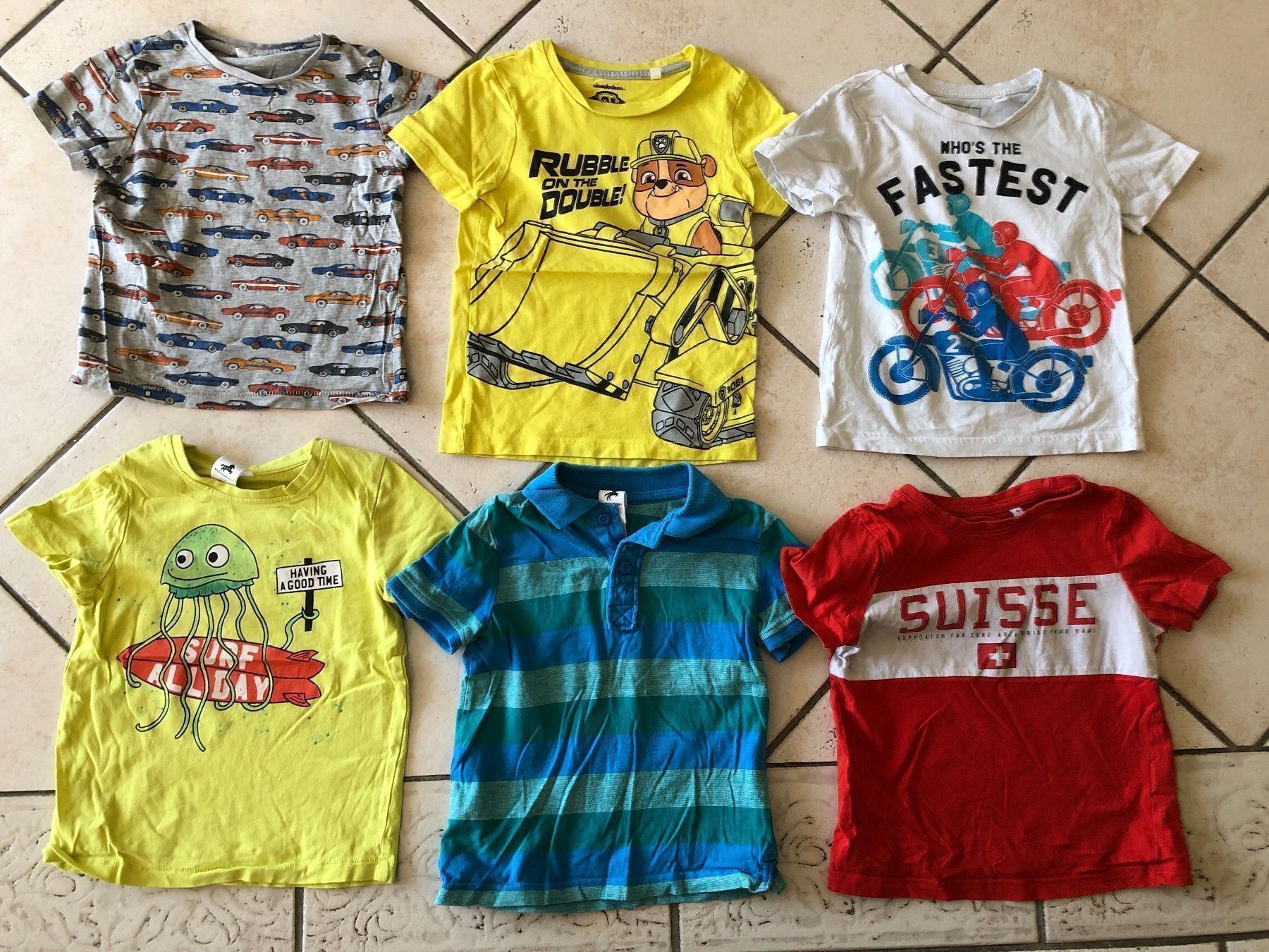 C&A Camicie, T-shirt & Polo: 6 coole C&A T-Shirts Gr.110 – Usato da Obergerlafingen venduto da cabo4
