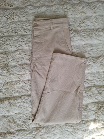 COS Pantalon Chino / Droit Beige Taille 34 (EUR 34 / XS)