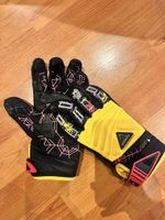 Snowlife Handschuhe schwarz gelb Muster gebrauchter Zustand