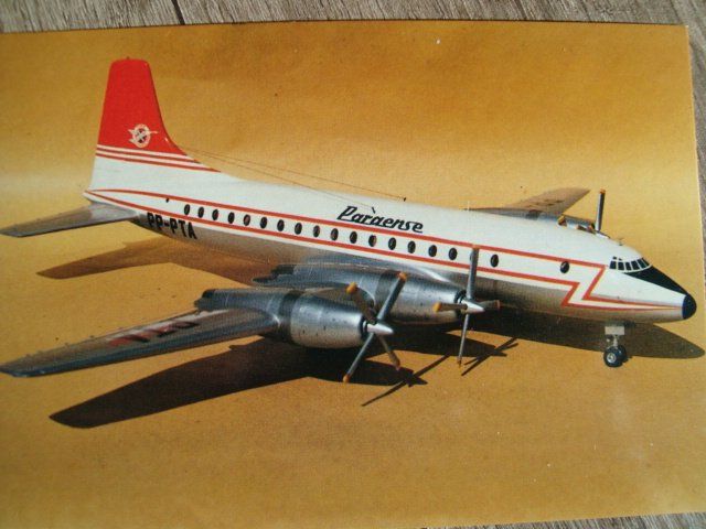 Cartoline postali: Paraense Brasil Bristol Britannia 102 PP-PTA – Nuovo e nell'imballaggio originale da Thun venduto da Abigboss