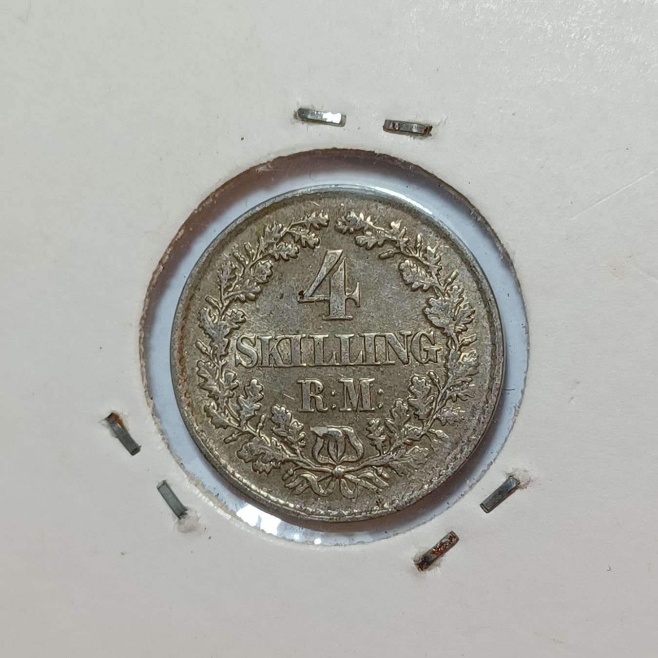 Tutti le monete: 4 Skilling 1854 Dänemark – Usato da Pfäffikon ZH venduto da Welt_Muenzen
