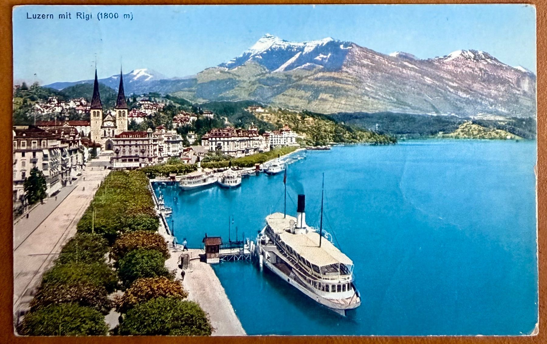 Cartoline postali: AK: Luzern - Dampfschiff  1927 – Usato da Lutry venduto da Ediego