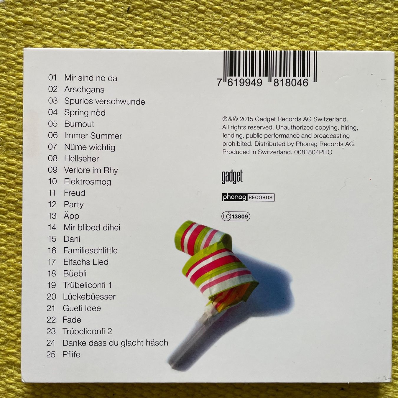 CD: HEINZ DE SPECHT-PARTY (DIGIPACK) – Usato da Rorschacherberg venduto da CD-Roli 1