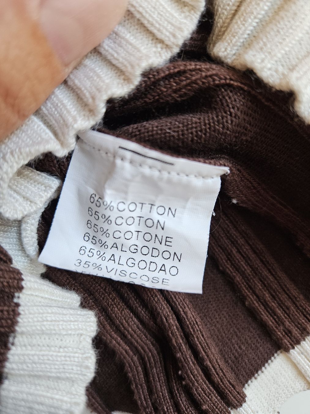 Pullover & Sweatshirts: Pullover mit Rüschen, braun / weiss – Gebraucht aus Ebikon von SecondChance_byM 3