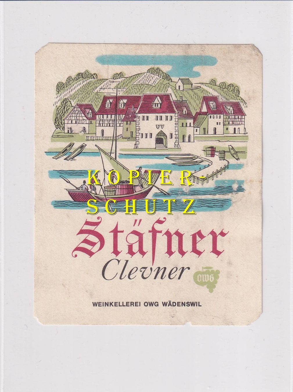 Papiere: Etikette - Stäfner Clevner (OWG) /bd – Gebraucht aus Hombrechtikon von Rudolf07
