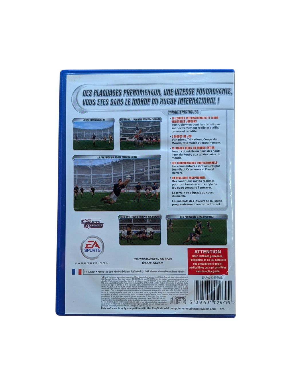 Sony Giochi: Rugby PlayStation 2 (PS2) – Usato da Domat/Ems venduto da IsseldorsShop 1