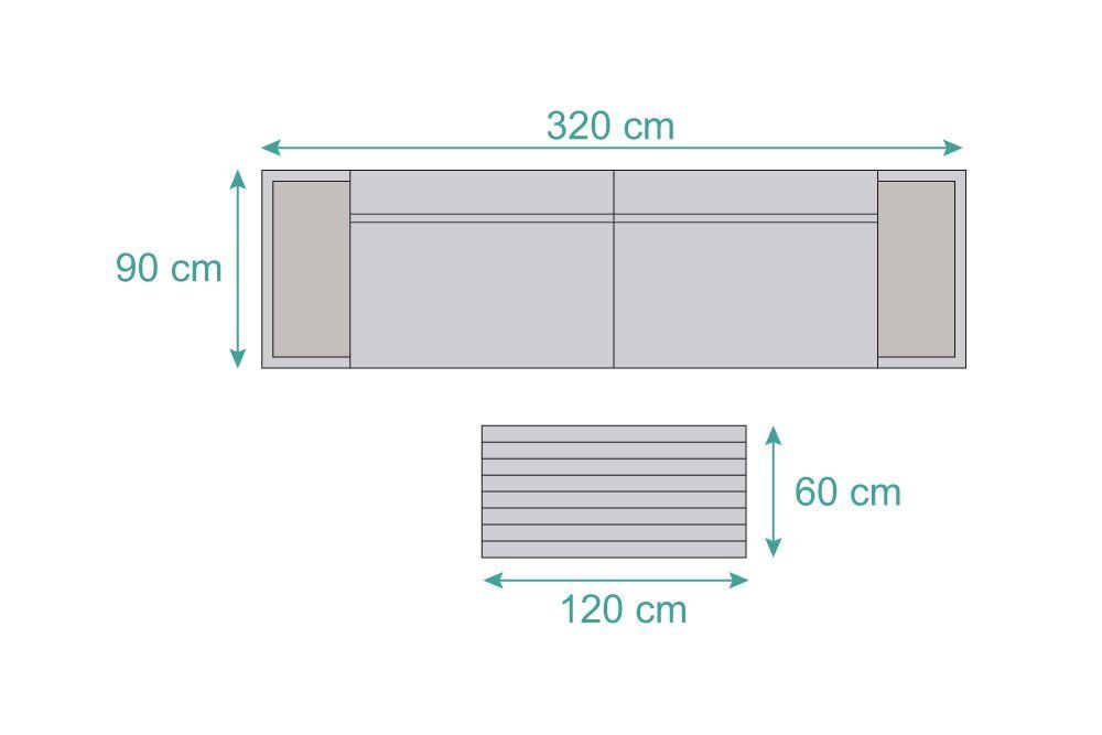 Viplounge Divani: Outdoor Lounge - Sunbrella Stoff sandbraun – Nuovo e nell'imballaggio originale da Uznach venduto da viplounge 7