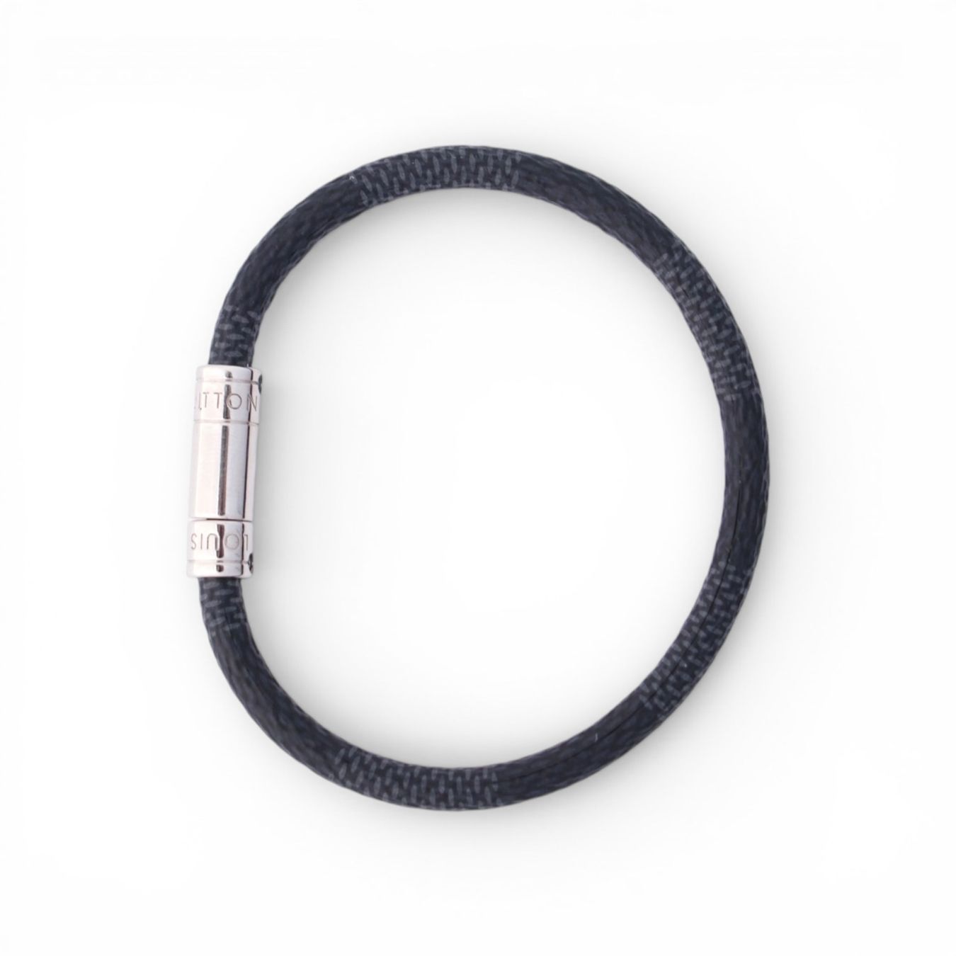 Louis Vuitton Bracciali & Braccialetti: Louis Vuitton Keep It Armband Damier graphite Gr. 19 – Usato da Binningen venduto da Designerlabels