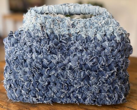 JEANS-CLUTCH EN CROCHET HANDMADE! PIÈCE UNIQUE