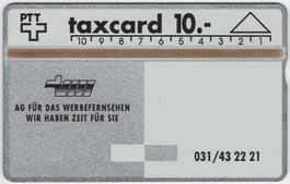 AG FÜR DAS WERBEFERNSEHEN - ungebrauchte Kunden Taxcard