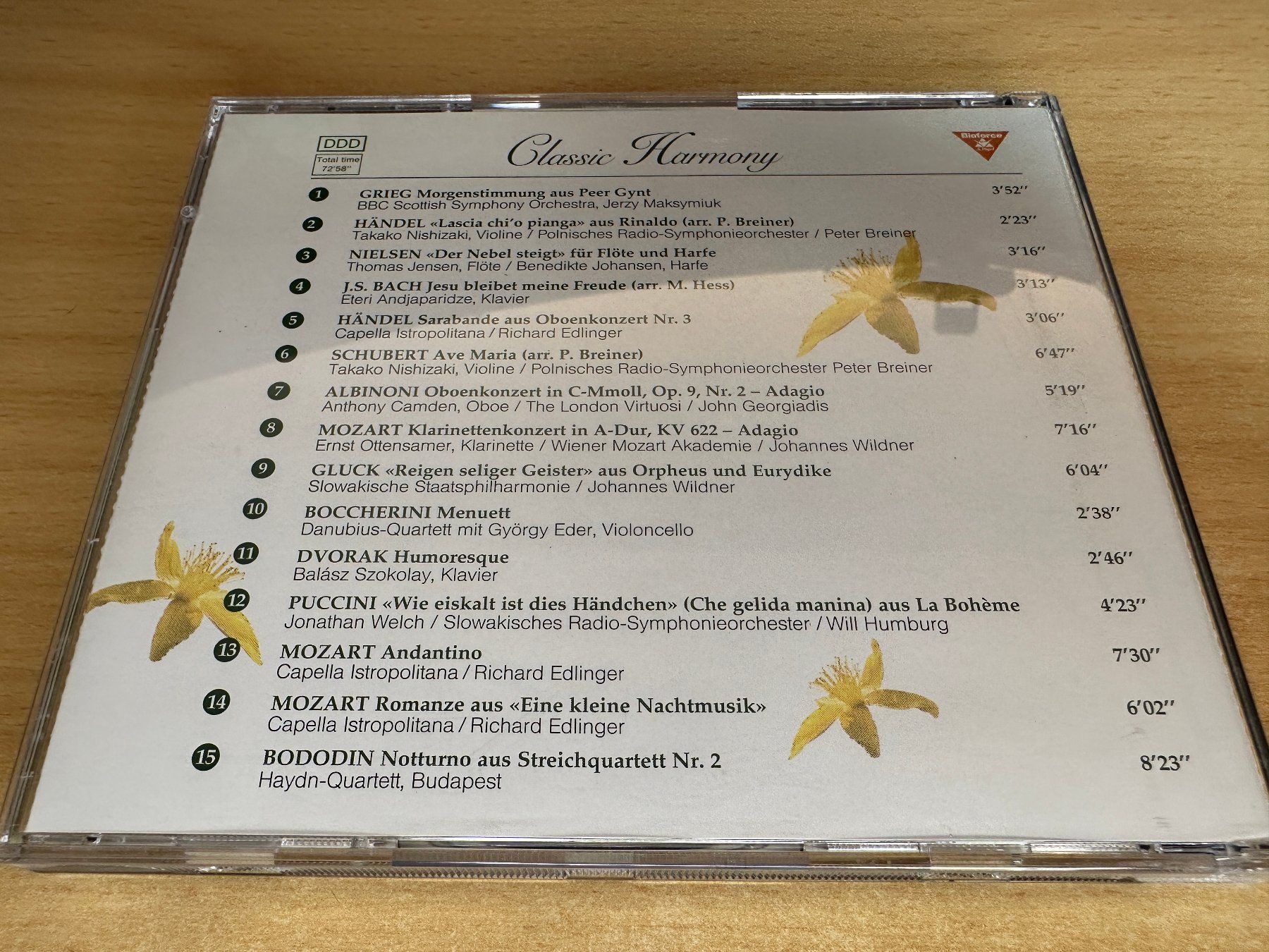 CD: N2 A. Vogel - Classic Harmony – Usato da Rikon im Tösstal venduto da Alpenmutz 1