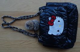 Hello Kitty Handtasche Umhängetasche Wattiert Kettenhenkel