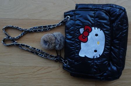 Hello Kitty Handtasche Umhängetasche Wattiert Kettenhenkel