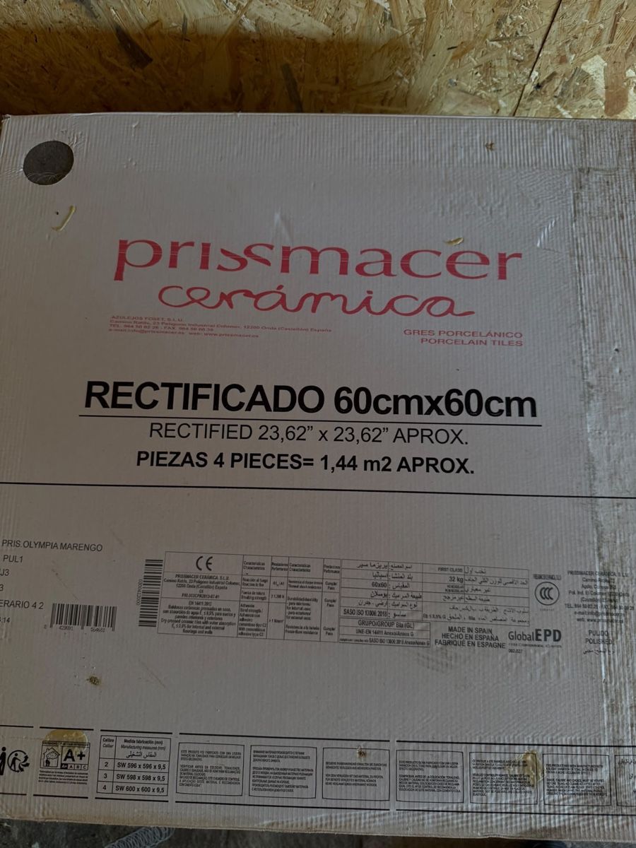 Bodenbeläge: Feinsteinzeugplatten PRISMA Olympia Marengo 60x60cm 1.44m2 – Neu und originalverpackt aus Turgi von bild95 1