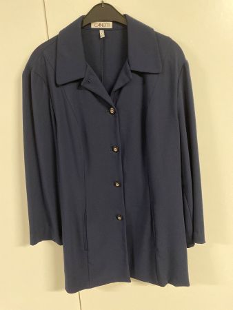 Longblazer Jacke CANETTI Gr. 44 Vintage dunkelblau