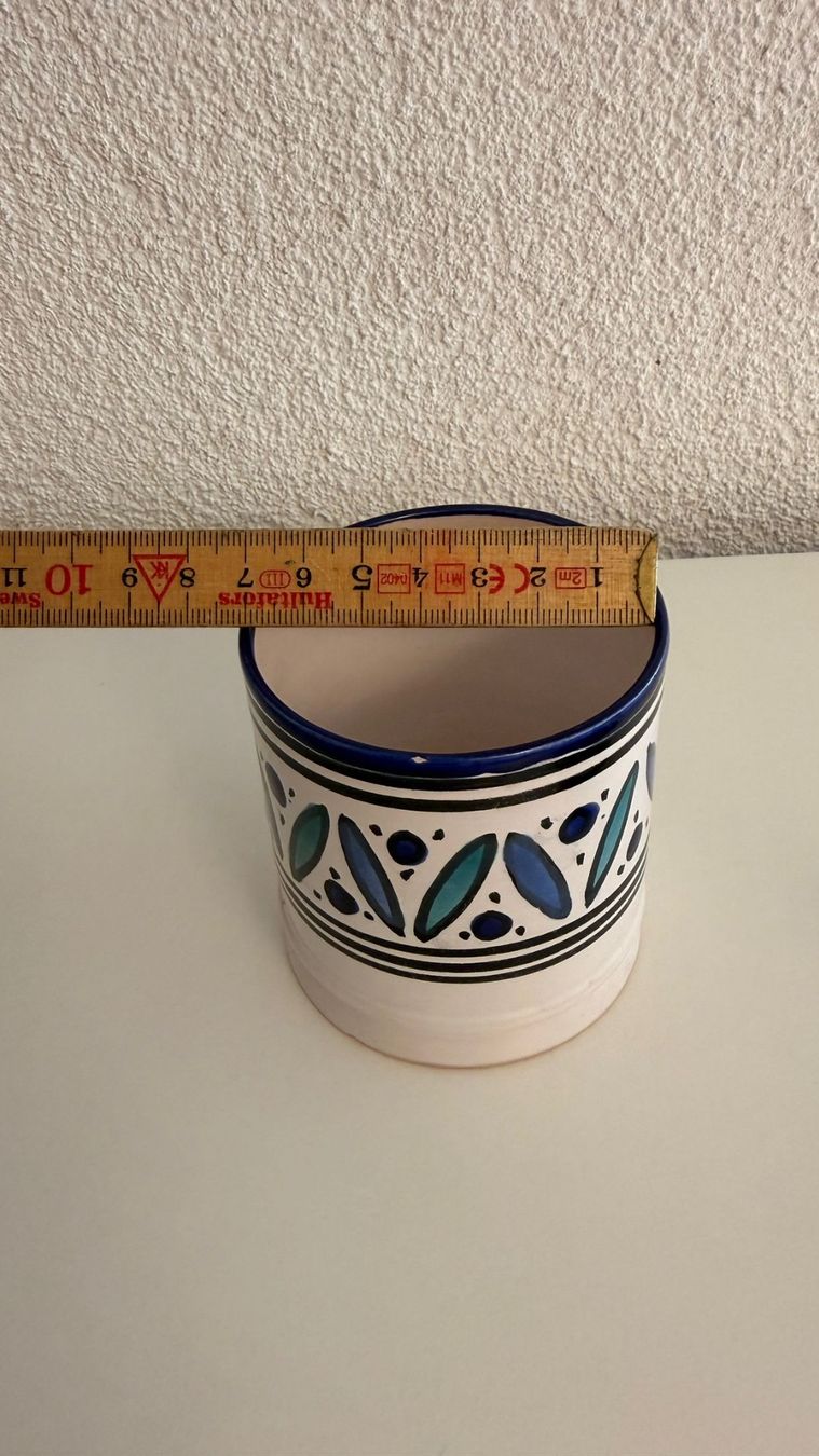 Zuccheriere: Keramikdose mit Deckel, Handbemalt – Usato da Rotkreuz venduto da Migu2012 5