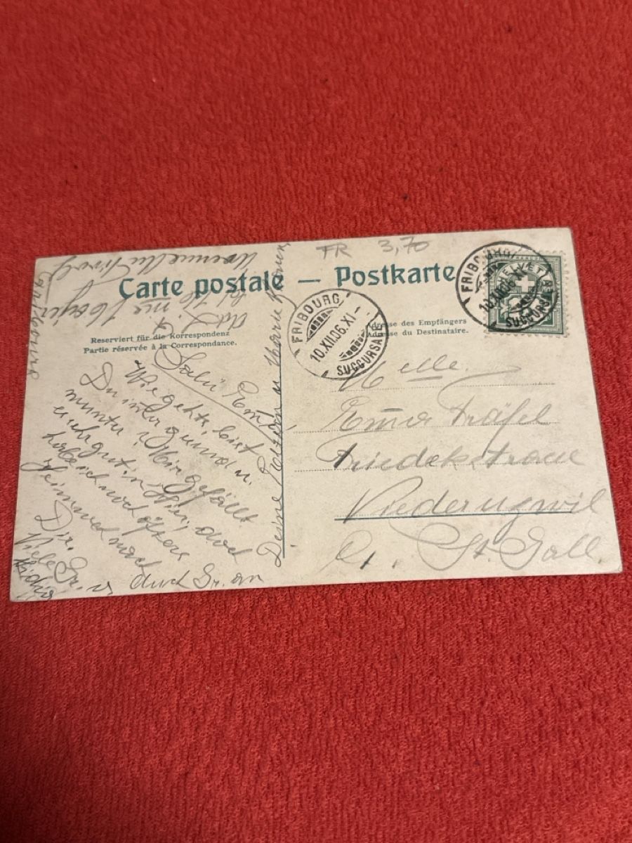Cartoline postali: Ak fribourg – Usato da St. Antönien venduto da and_75rc 1