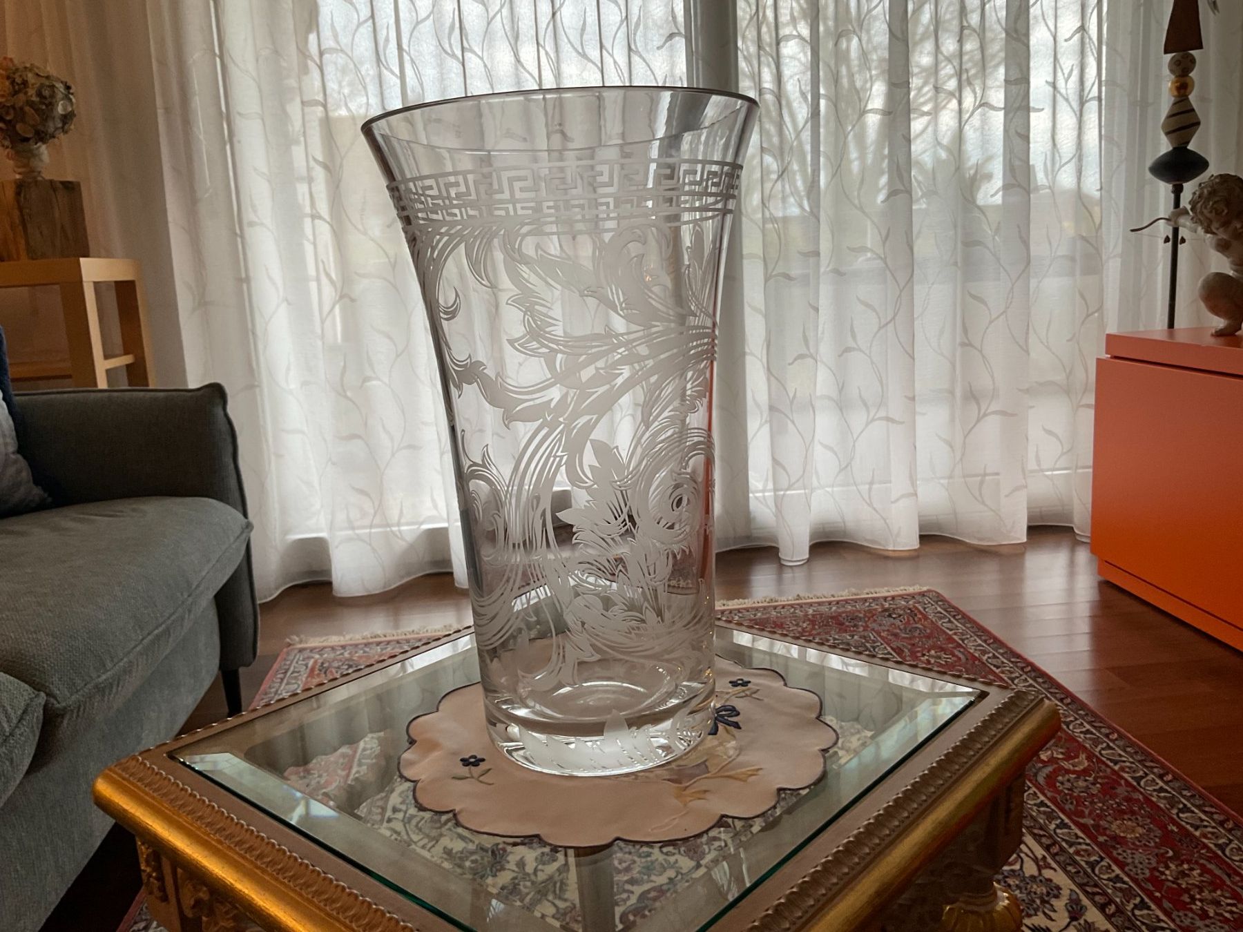 Versace Vasi & Recipienti: Versace Blumenvase Kristall geschliffen – Usato da Büttikon AG venduto da Picknicker81 1