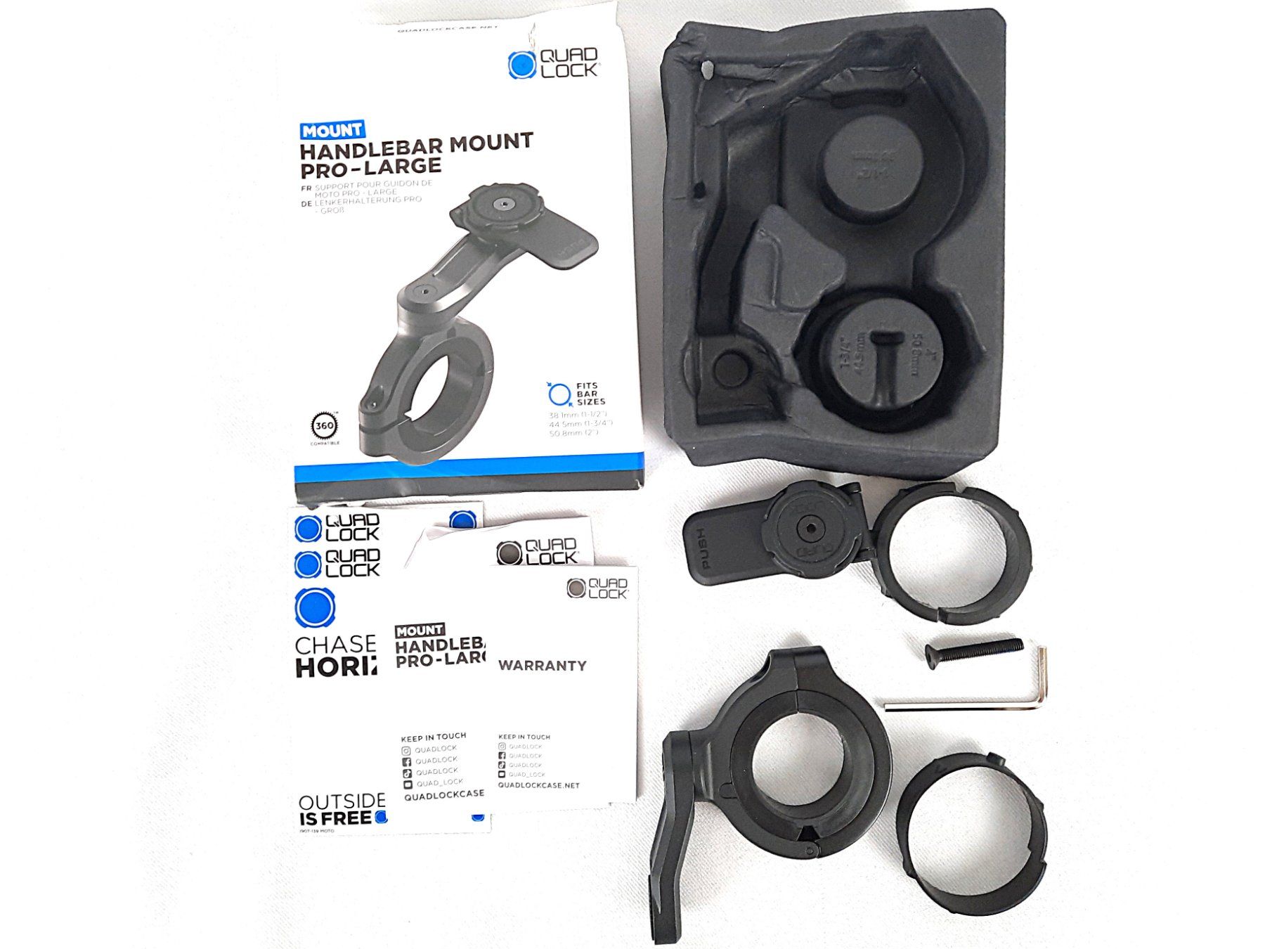 Quad Lock Support: QUAD LOCK Motorcycle Handlebar – Neuf (Voir description) à Beinwil am See par Restwert_Beinwil