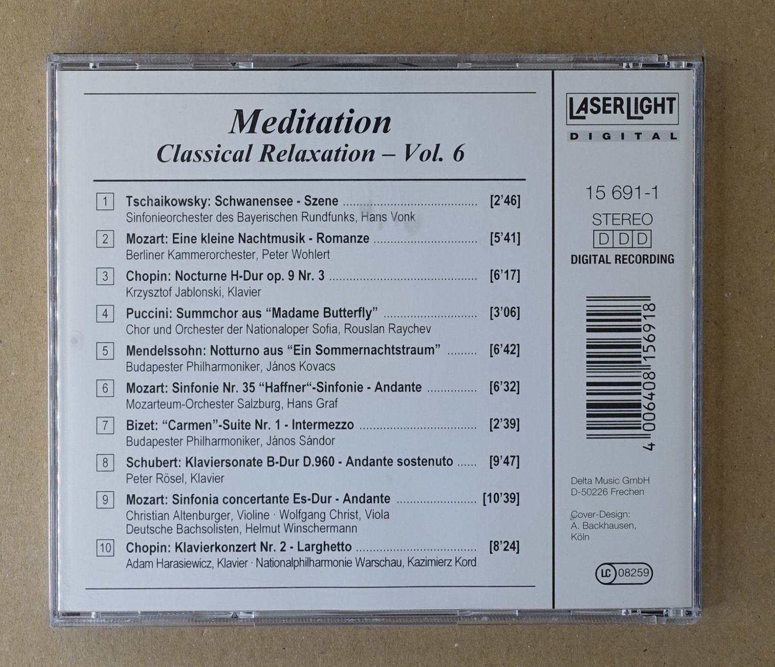 CD: Meditation - Classical Relaxation Vol. 6 - F24 – Usato da Sessa venduto da fraenklishop 1