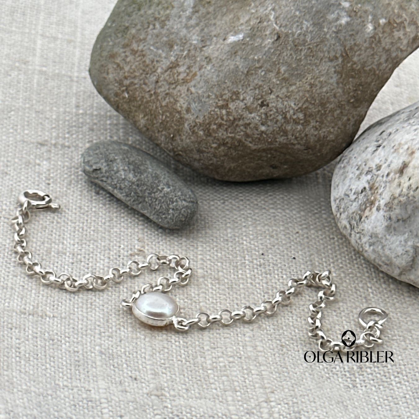 Olga Ribler Bracciali & Braccialetti: Silberarmband mit SWP – Nuovo (secondo la descrizione) da Luzern venduto da MonikaS03