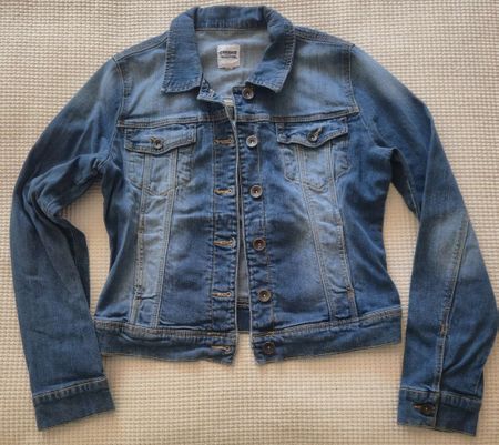Veste en jean femme ou fille Creeks bleu 