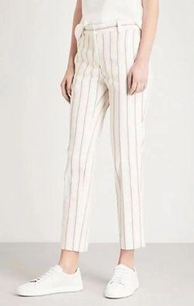 Sandro Hosen: Pantalon rayé SANDRO en coton lin T38 – Neu (gemäss Beschreibung) aus Morges von sandy069 7