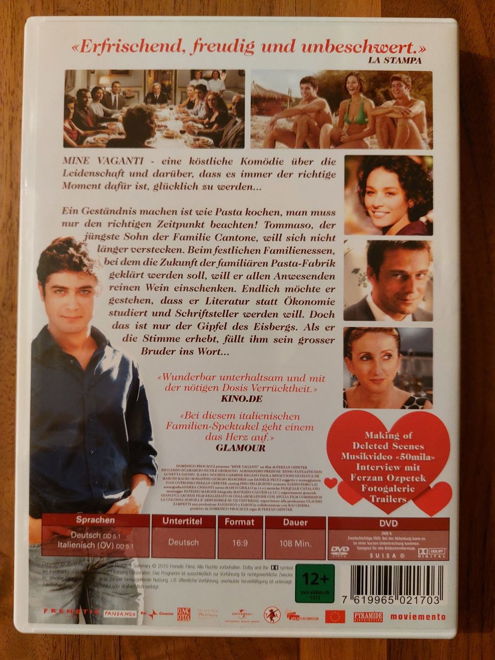 Tutti i DVDs: DVD - Männer al Dente – Usato da Rheinfelden venduto da FilmAuktion 1