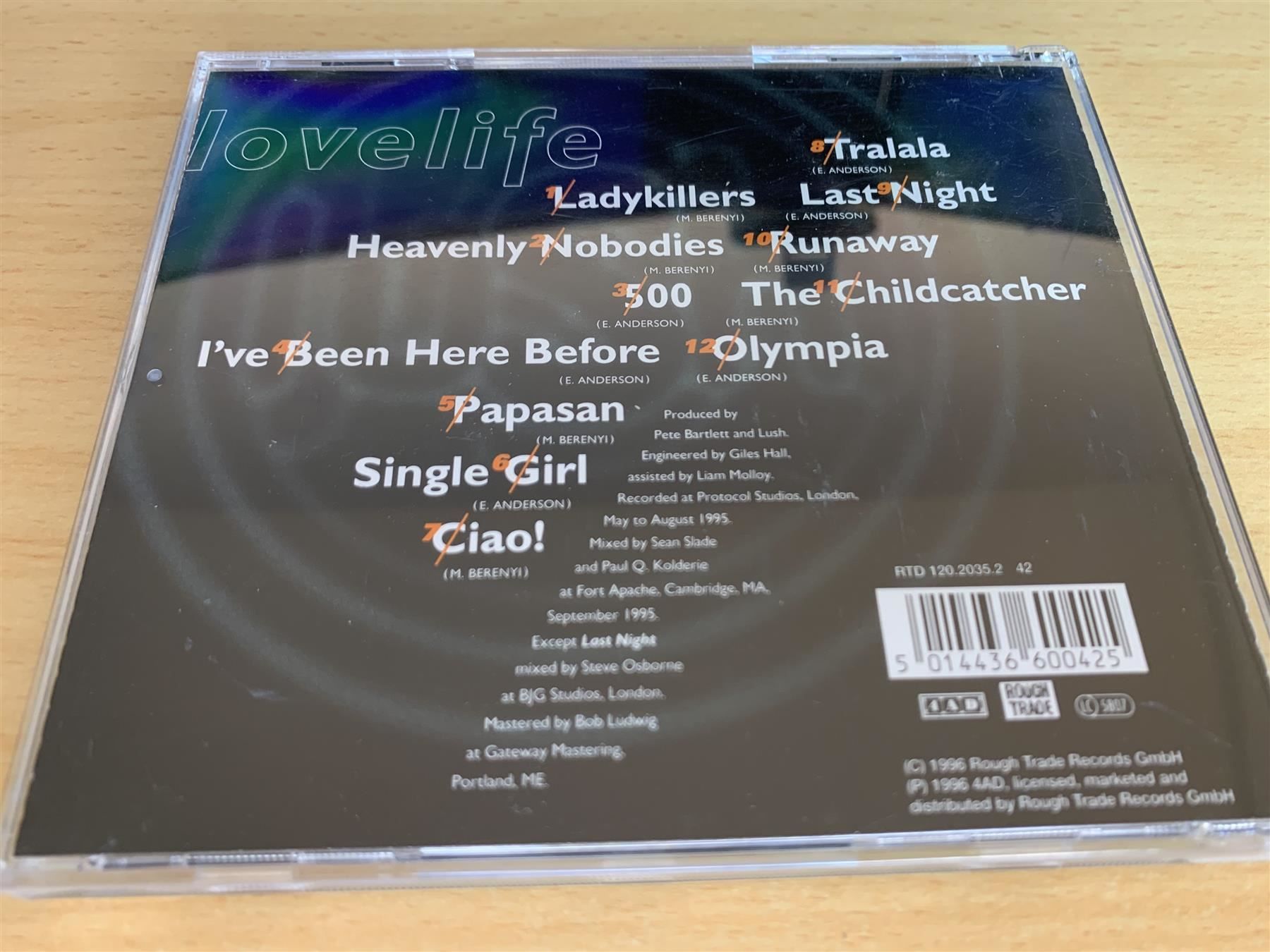 CD: Lush – Lovelife – Usato da Rikon im Tösstal venduto da Alpenmutz 1