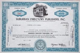 Suburban Directory Publishers Inc. - 1962