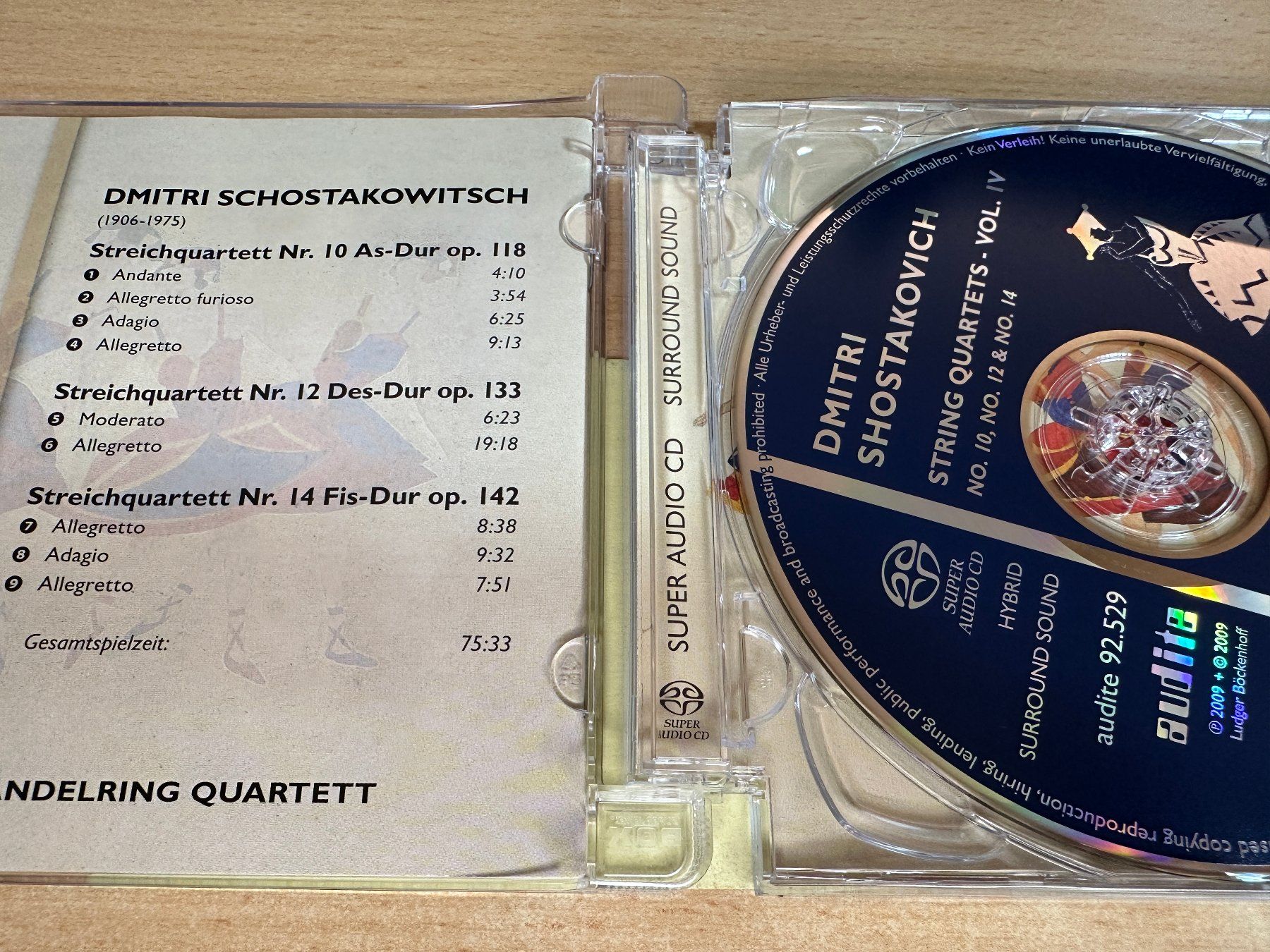 CDs: R1 Shostakovich Mandelring Quartett String Quartets IV SACD – Gebraucht aus Rikon im Tösstal von Alpenmutz 2