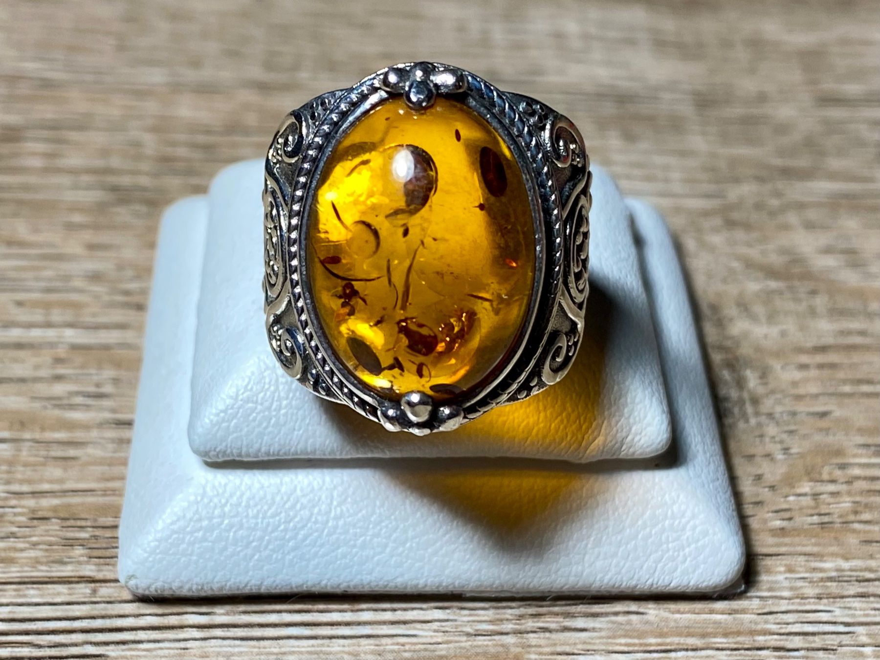 Ringe: Orientalischer Silber 925 Ring Cognac Bernstein – Neu und originalverpackt aus Laax von Kiki_Kingdom3 2