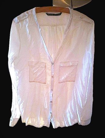 Schöne Zara Basic Bluse, Damen, Grösse M
