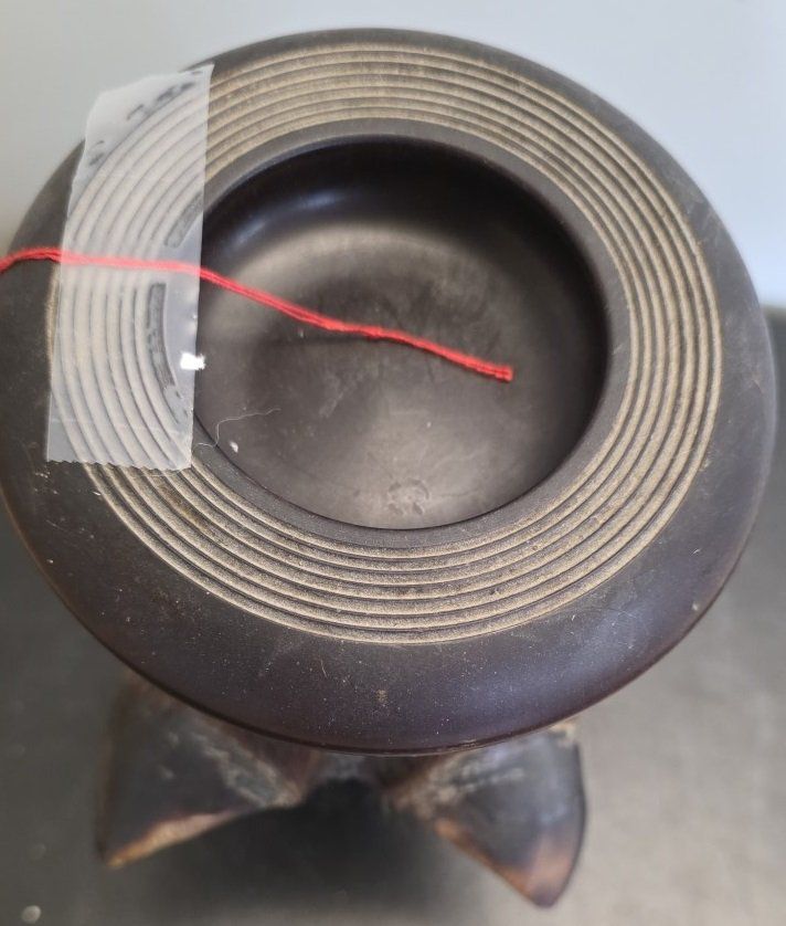 Aschenbecher: Aschenbecher, der aus dem Huf eines Kaffernbüffels – Gebraucht aus Flums von Flumsantik 3