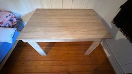 Tisch Holzoptik rechteckig 120x80 cm gebraucht Höhe 75 cm