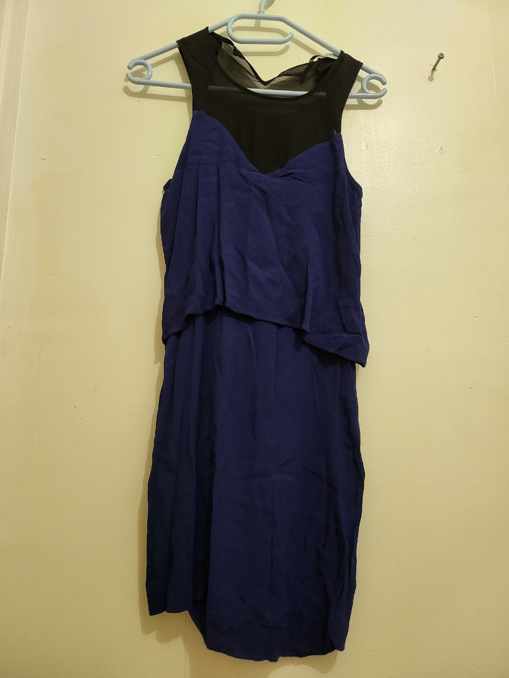 Sandro Robes: Robe Sandro Paris Bleue et Noire, Taille 36 - Été Chic – D'occasion à Niedergösgen par Eva2410