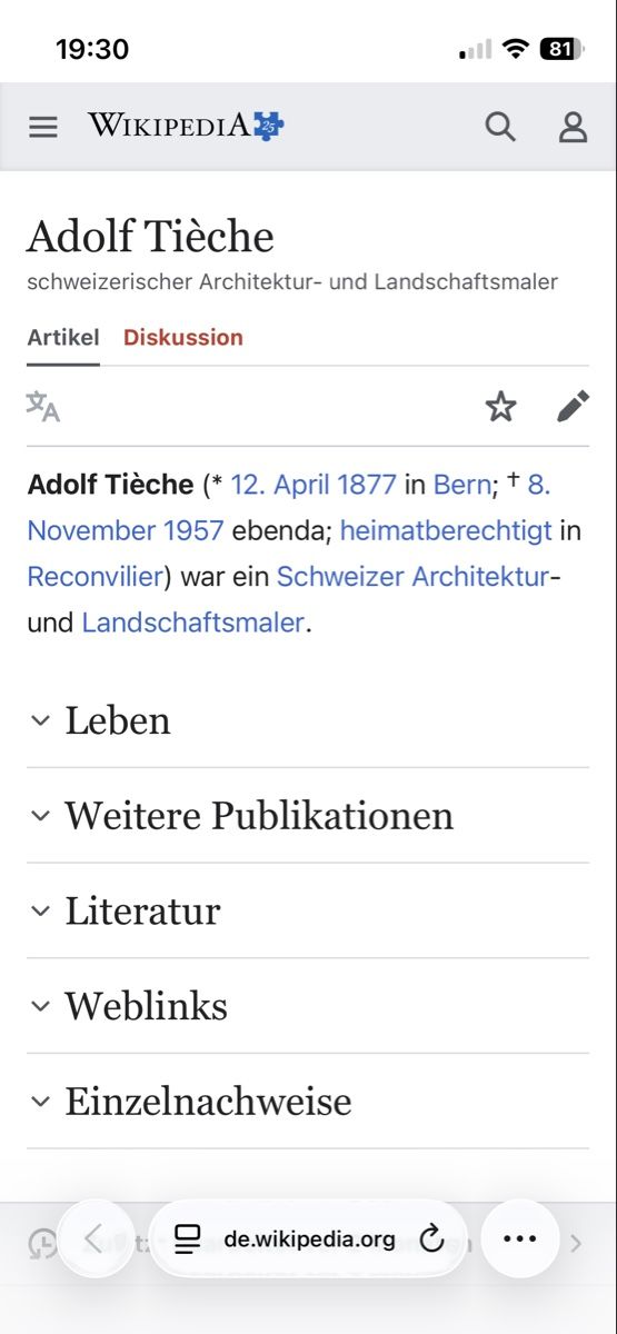 Tableaux: Aquarell von Adolf Tièche – D'occasion à Zürich par pat_vb56 7