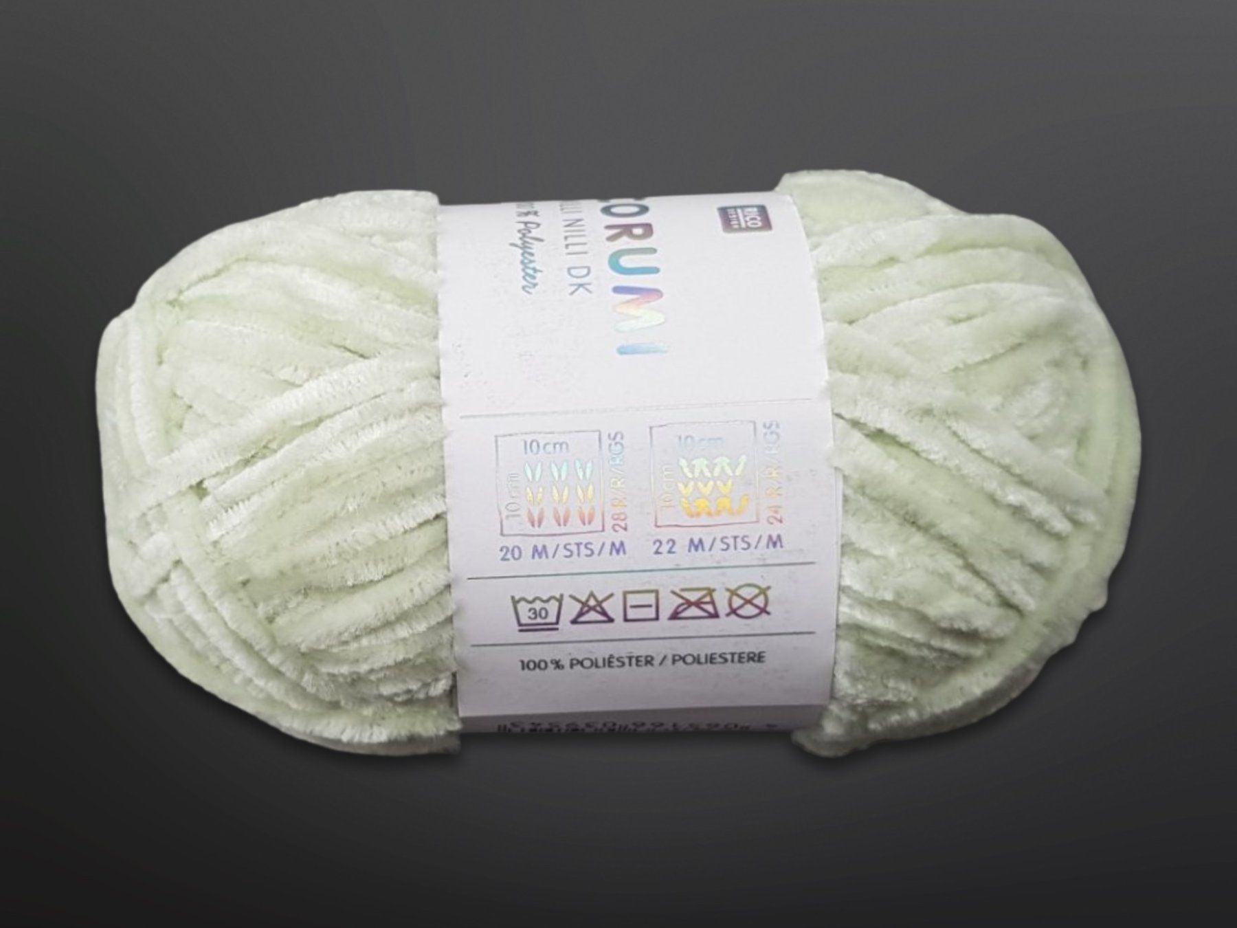 Lana: RICO DESIGN flauschiges Garn Mint 10 Stk. – Nuovo (secondo la descrizione) da Suhr venduto da Restwert_Suhr 4