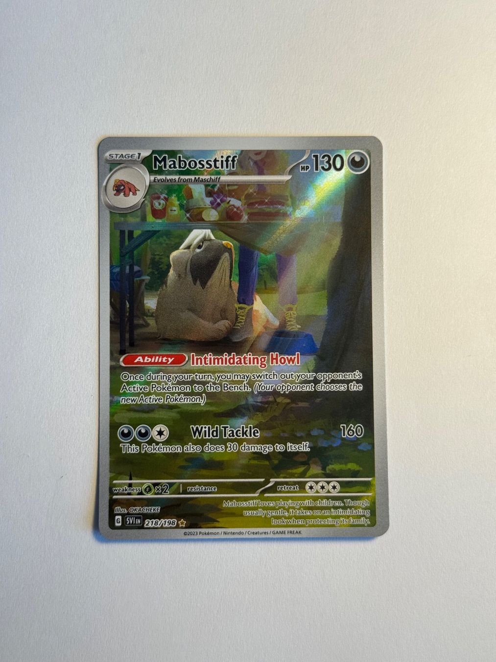 Pokémon Carte collezionabili: Pokémon Mabosstiff 218/198 – Usato da Münsingen venduto da mar_n5jw