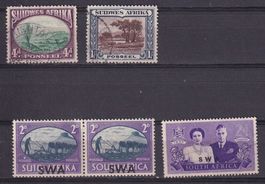 Süd West Afrika,, Südafrika, Los von 4 Marken */⊙