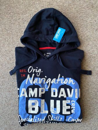 Neues Camp David Kapuzensweatshirt, Herren, Gr.XL, blue navy